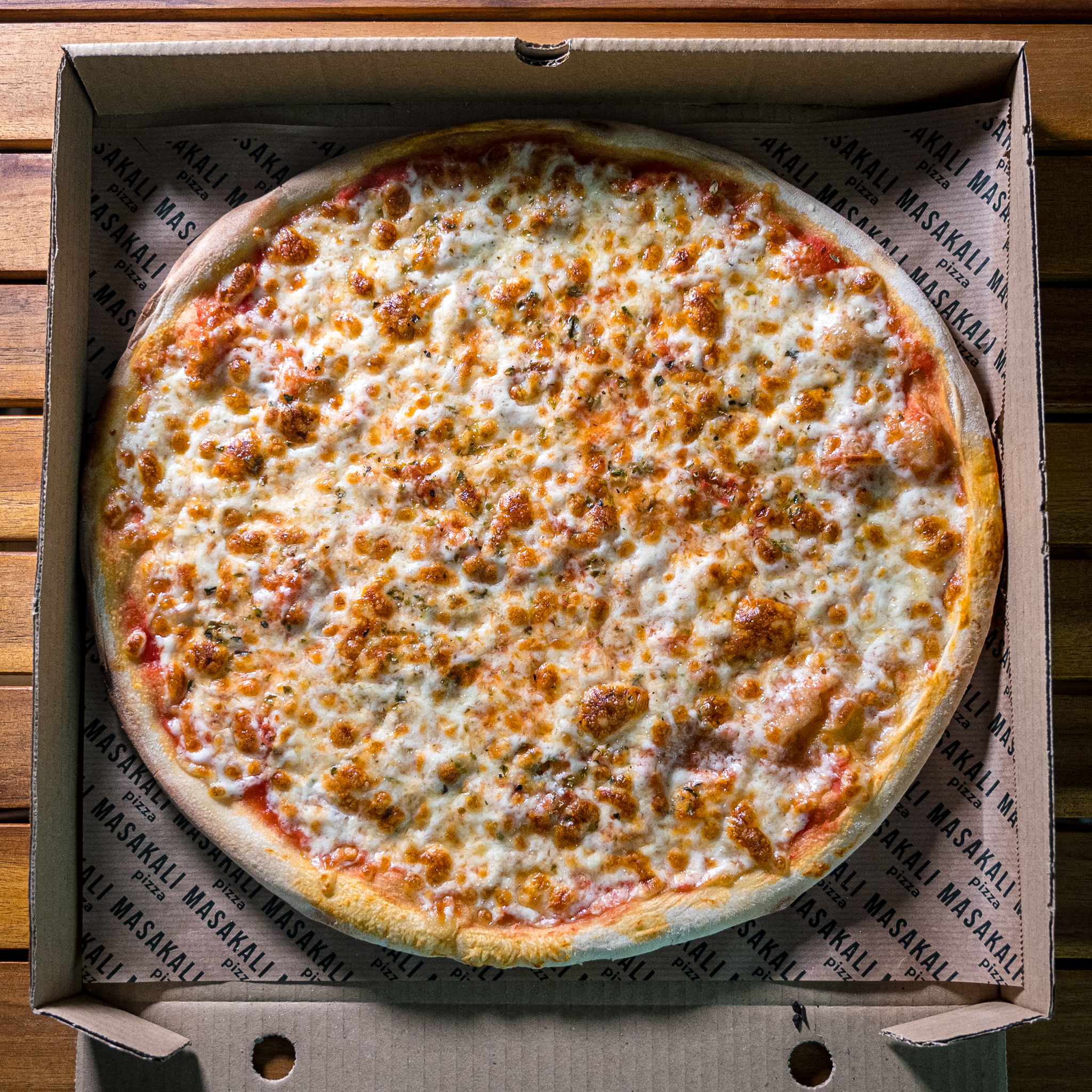 Pizza margarita artesanal Masakali